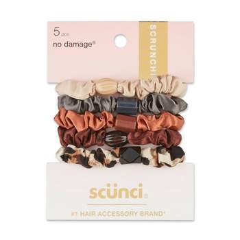 scunci Basic Beaded Satin Mini Scrunchie - 5ct