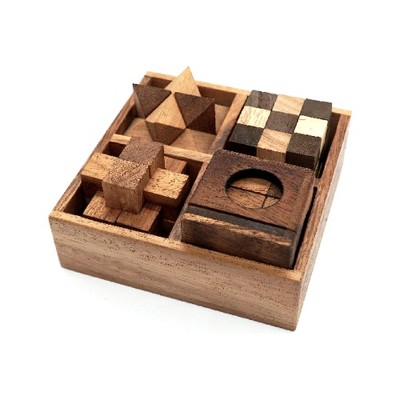 Probe Hues Wooden Puzzle Box Set