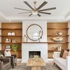 Bella Depot 72" Modern Silver LED Ceiling Fan 6-Speed Reversible Chandelier With Dimmable Light - 3 of 4