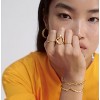 18k Gold Plated Personalized Chunky Cuban Oval Link Chain Bracelets for Men Toggle Rope Bracelet Jewelry for Women - 2 of 4