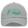 NCAA North Dakota Fighting Hawks Nico Cotton Hat: Adjustable Gray Baseball Cap - 2 of 4