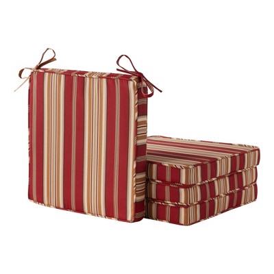 18in Square Outdoor Chair Pad Set of 4
