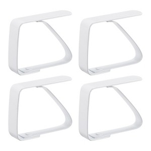 Unique Bargains 420 Stainless Steel Outdoor Restaurant Picnic Tablecloth Clips 4 Pcs - 1 of 4
