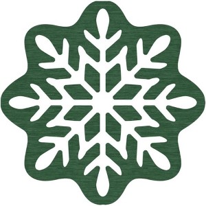 COZONY Christmas Snow Pattern Rug, Non-Slip Low Pile Machine Washable Carpet, Stain Resistant Floor Mat for Living Room, Bedroom & Holiday Decor - 1 of 4