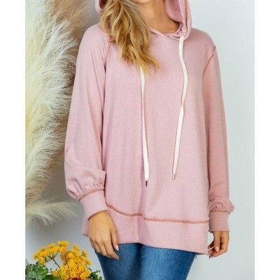 Women's Drawstring Hoodie - White Birch