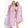 Dreams & Co. Long Floral Print Cotton Gown - 3 of 4