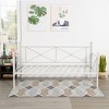 VECELO Metal Daybed with Headboard Heavy-duty Slats Support Sofa Bed Platform Mattress Foundation, Easy Assembly - 2 of 4