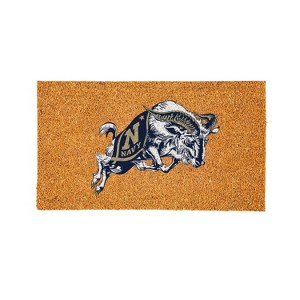 EvergreenNCAANavy Midshipmen Logo Natural Coir 28 x 16 Inches Indoor Outdoor Doormat - 1 of 4