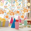 Big Dot of Happiness Here Comes The Son Party Decoration Swirls, Boy Boho Baby Shower Hanging Decor - Set of 40 - 2 of 4