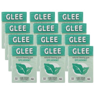 Glee Gum Spearmint Chewing Gum - Case of 12/16 ct