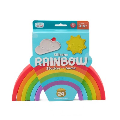 Image of Chuckle & Roar Mini Rainbow Stacker Kids' Puzzle - 8pc