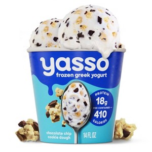 Yasso Chocolate Chip Cookie Dough Frozen Greek Yogurt - 14 fl oz - 1 of 4