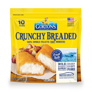 Gorton's Crunchy Breaded Fish Fillets - Frozen - 10ct - 1 of 4