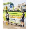 Kayak Storage Rack for 2-6 Kayaks Freestanding Kayak Rack for Outdoor Storage with Movable Wheels,Heavy-Duty Steel Kayak Hanger Holder with Straps - 2 of 4