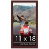 PosterPalooza | Classic Modern Brown Picture Frame - UV Acrylic, Foam Board Backing, Hanging Hardware - 3 of 4