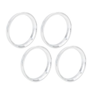 Unique Bargains 2.86inch OD Aluminium Alloy Car Hub Centric Rings Wheel Bore Spacer Silver Tone 4 Pcs - 1 of 4