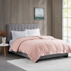 NicBex Microfiber Cooling Blanket with Satin Trim,Lightweight Bed Blanket,Soft Cold Blanket for Bedroom - 1 of 4