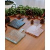 Slickblue Glass Serving Board with Hammered Texture - 7x10”, Dishwasher Safe, Available in Smoke/Blush/Clear - 3 of 3
