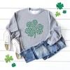Simply Sage Market Women's Graphic Sweatshirt Leopard Shamrock St. Patrick's Day - 3 of 3