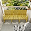 All-Weather Outdoor 3-Seat Patio Chat Sofa, Modern Compact Lounge Seating for Garden, Balcony, or Small Space-The Pop Home - 2 of 4
