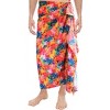 LA LEELA Men's Pareo Swimwear Cover Up Wrap Beach Lava Lava Summer Long Vacation Sarongs Hawaiian Sarong For Men One Size Multicolored, Abstract - 3 of 3