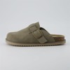 CUSHIONAIRE Women's Blain Genuine Suede Slip-On Clogs with + Memory Foam & Chic Buckle Mule - Comfortable, Non-Slip, Wide Widths Available - 3 of 4