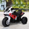 Aosom 6V Kids Motorcycle Licensed BMW, Toddler Motorcycle with Headlight, Music, 3 Wheeled Electric Motorcycle for Kids, Gift for Boys & Girls - 2 of 4