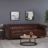 Drury Contemporary Channel Stitch 3 Seater Sofa with Nailhead Trim - Christopher Knight Home - 2 of 4
