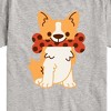 Boys' - Instant Message - Corgi With Polka Dot Bone Short Sleeve Graphic T-Shirt - 2 of 4