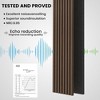 2 Pack Acoustic Solid Wood Wall Panels, 94.49” x 12.6” Soundproof Wall Panels, Wood Slat Wall Panels for Wall Decor - 2 of 4
