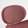 CLIHOME Mid-Century Modern Shell Chair Single Side Chair Tripod Leather Lounge Chair in Walnut Finish Comfortable Backrest - 4 of 4