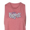 Women's Bratz Bling'd Out Logo Graphic Racerback Tank - Heather Mauve - Small - 2 of 3