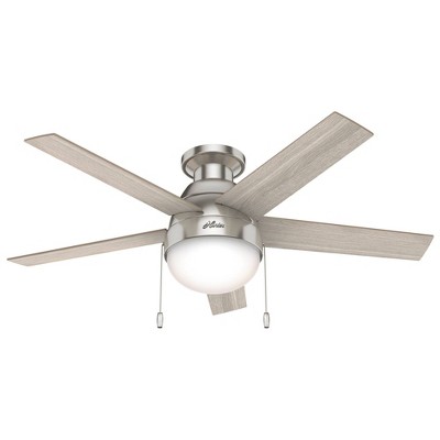 46" Anslee Low Profile Ceiling Fan (Includes LED Light Bulb) - Hunter Fan