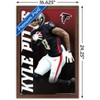 Trends International NFL Atlanta Falcons - Kyle Pitts 21 Framed Wall Poster Prints - 3 of 4