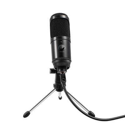 Insten USB Condenser Microphone - Plug & Play Studio Mic with Accessories for Vocals Audio Recording, PC Gaming, Streaming, Karaoke & Podcast, Black