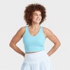 Women's Flex Light Support V-Neck Cropped Sports Bra - All In Motion™ - 3 of 4
