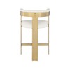 Meridian Furniture,Romeo Vegan Leather Counter Stool, Set of 2 - 2 of 4