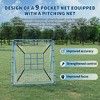 5x4FT 2-in-1 Baseball Pitching & Rebound Net – 9-Hole Target & Multi-Angle Trainer for Pitching, Batting & Fielding Practice - 4 of 4
