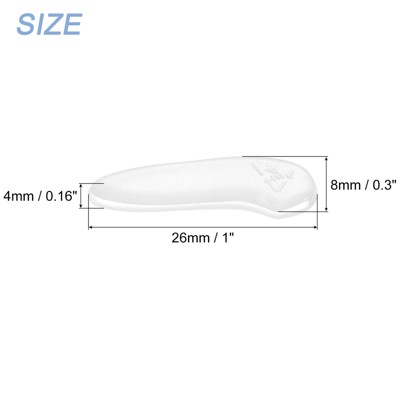 Unique Bargains Plastic Kitchen Blade Sleeves Knife Tip Protector 20 Pcs Clear — фото 2