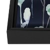 Ninola Design Watery Abstract Flowers Navy Art Canvas - Society6 - 4 of 4