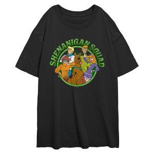 Junior's Scooby Doo Green Shenanigan Squad T-Shirt - 1 of 2