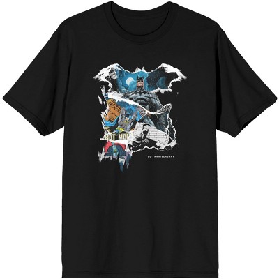 Men's Batman DC Comic Book Superhero Black Graphic Tee Shirt
