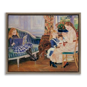 Stupell Industries Children's Afternoon at Wargemont Floating Frame Canvas Art - 1 of 4