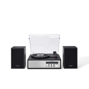 Crosley Sloane Shelf System Vinyl Record Player - Black