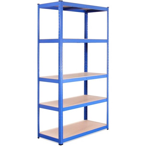 G-rack Garage Shelving Unit For Storage - 1 Bay, Blue 5 Tier (400 Lbs ...