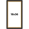 PosterPalooza | Panoramic Embellished Brown Picture Frame - UV Acrylic, Foam Board Backing, Hanging Hardware - 2 of 4