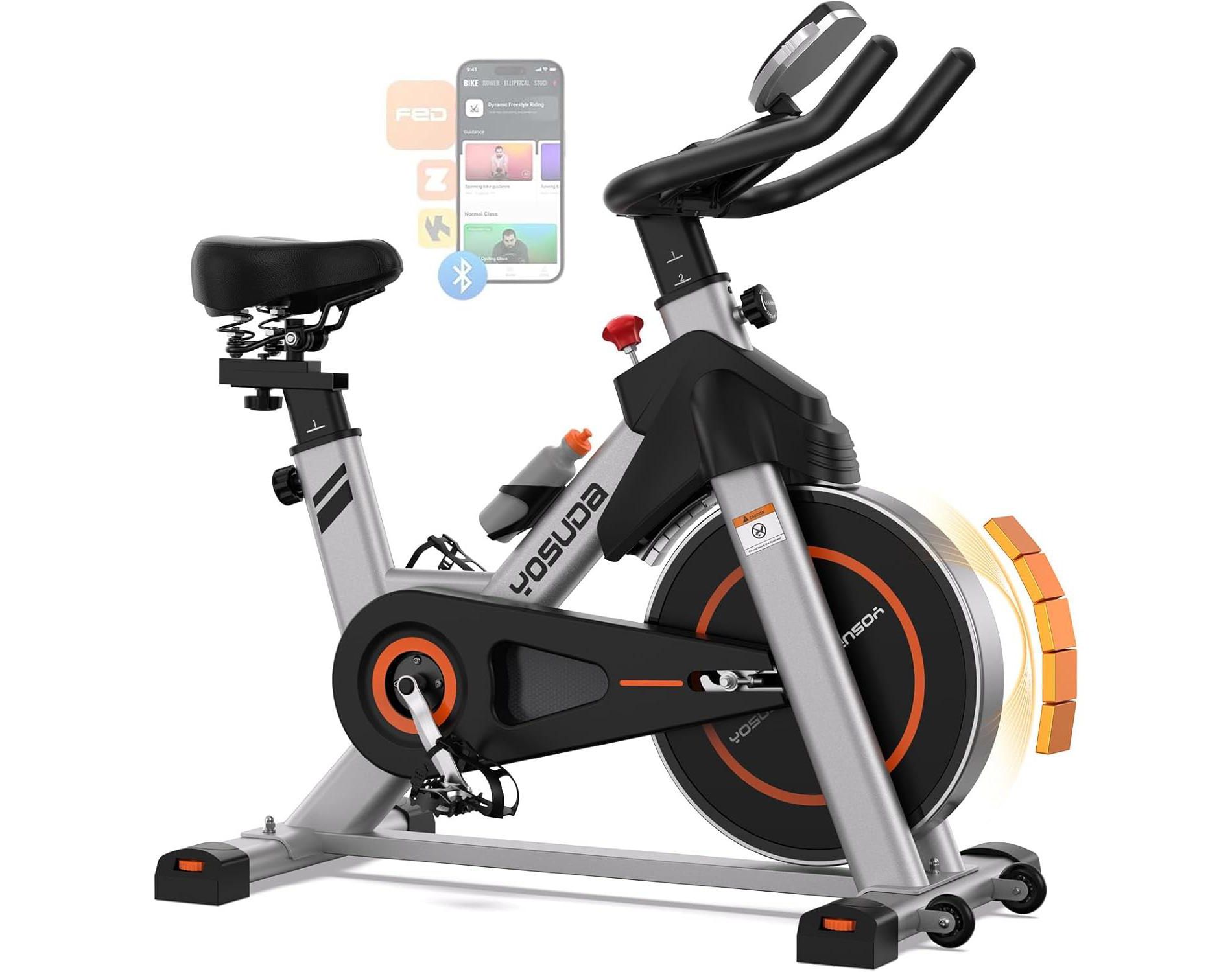 YOSUDA Plus Model Magnetic Exercise Bike, Indoor Cycling Bike Stationary, 350LB Weight Capacity