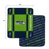 NFL Seattle Seahawks Reverse Block Wordmark Double Sided Blanket: Plush Polyester Throw - 3 of 3