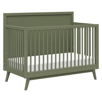 Babyletto Palma Mid-Century 4-in-1 Convertible Crib with Toddler Bed Conversion Kit