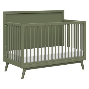 Babyletto Palma Mid-Century 4-in-1 Convertible Crib with Toddler Bed Conversion Kit - Olive - 1 of 4